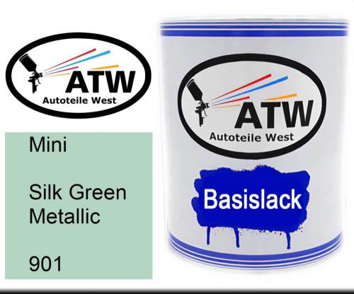 Mini, Silk Green Metallic, 901: 1L Lackdose, von ATW Autoteile West.